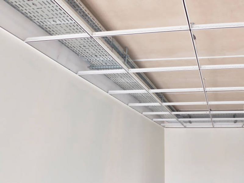 Estruturas de Forro Drywall Peruíbe - Estrutura para Parede de Drywall